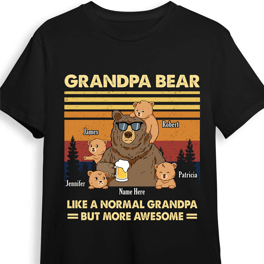 This Papa Bear Belongs To - Personalized Gifts Custom Bear Shirt