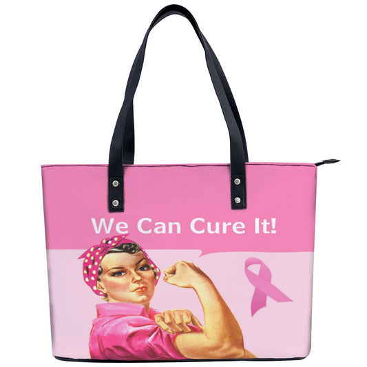 Breast Cancer Awareness Rosie the Riveter Shoulder Bag