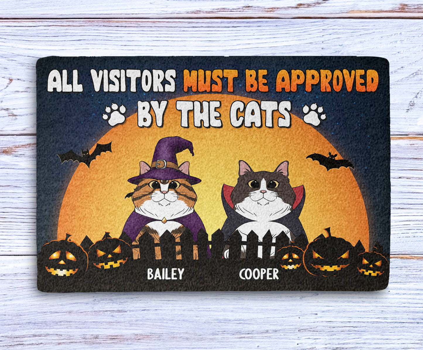 Approved By Cats - Personalized Custom Doormat