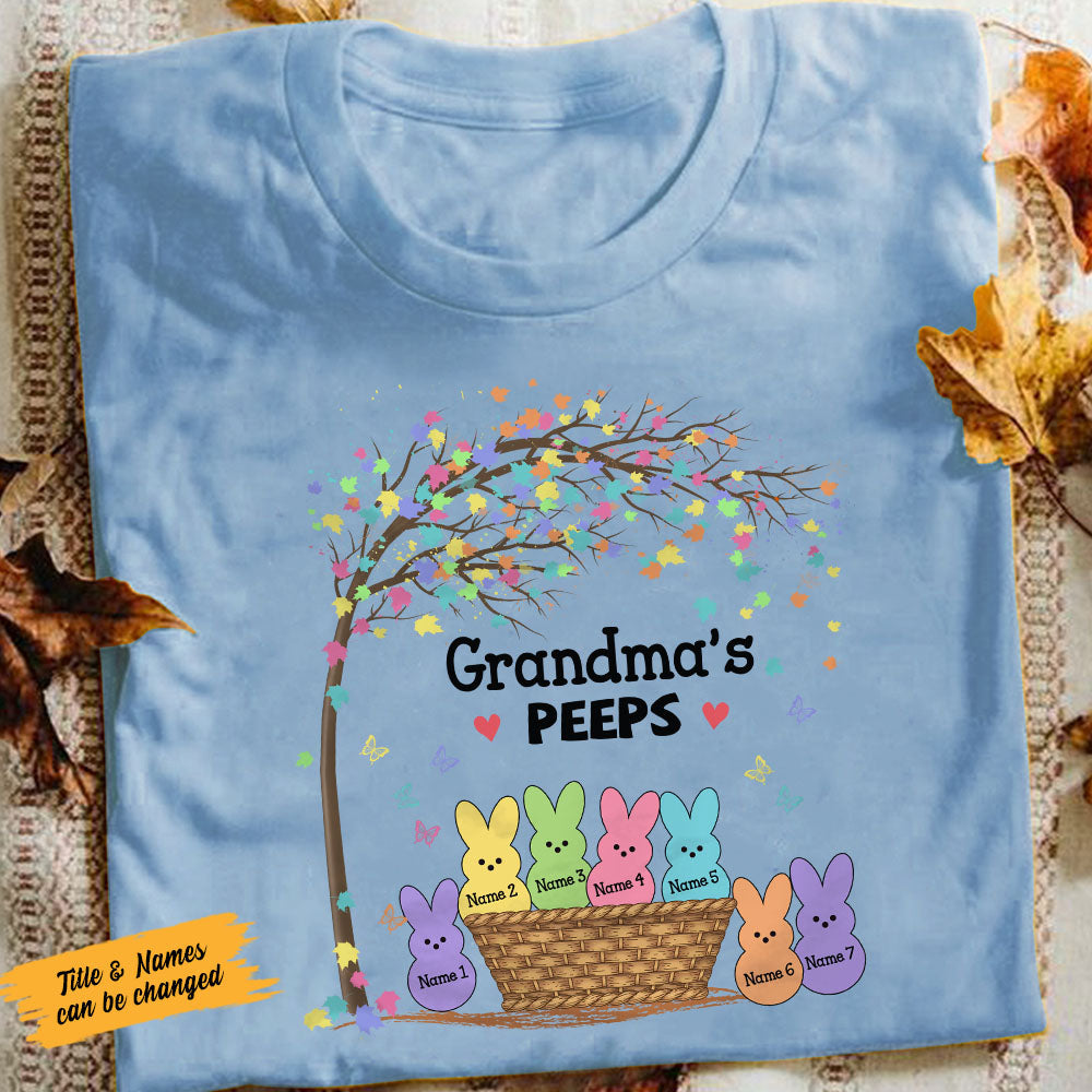 Personalized Grandma Bunny Easter T Shirt