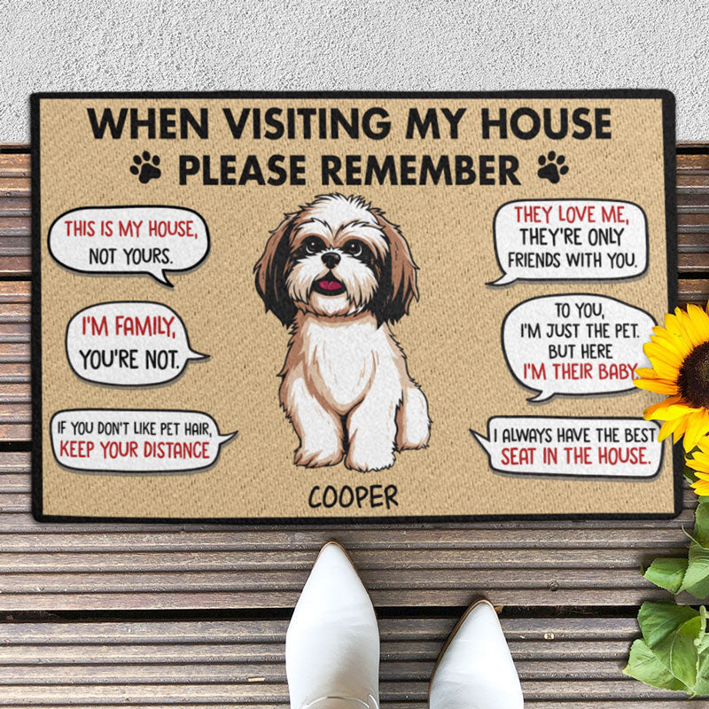 Keep Door Closed Dogs And Cats, Personalized Doormat, Custom Gift For Pet  Lovers