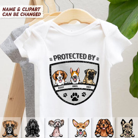 Protect Your Kid, Dog Lover Baby Shirt