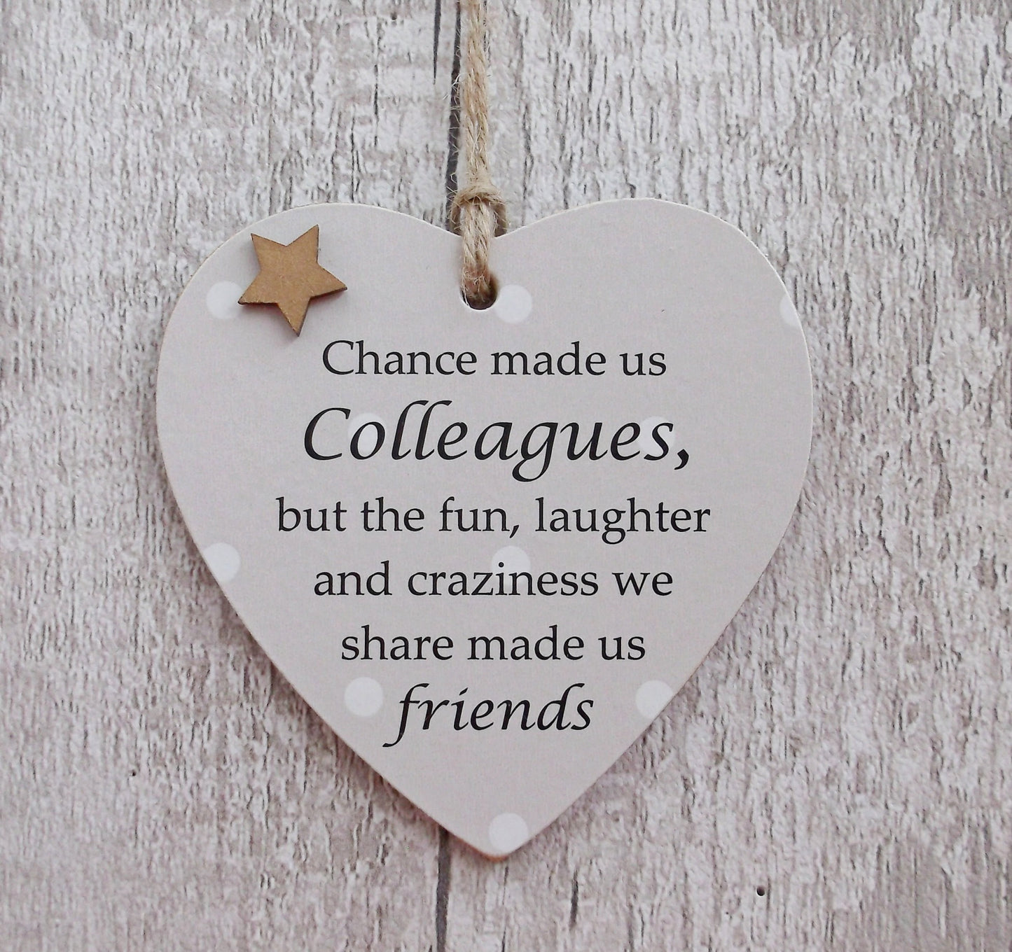🔥BUY 4 FREE SHIPPING🔥 CHANCE MADE US COLLEAGUES GIFT HEART PLAQUE