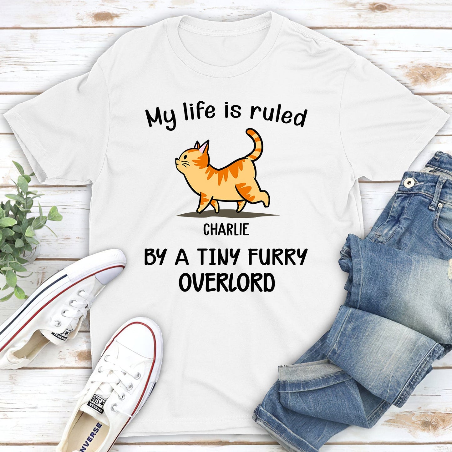 My Life Is Ruled By Cats - Personalized Custom Unisex T-shirt