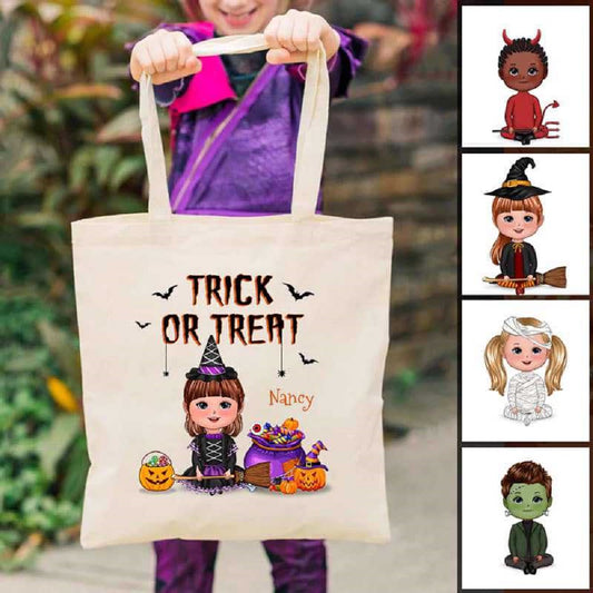 Trick Or Treat Halloween Kid Personalized Bag