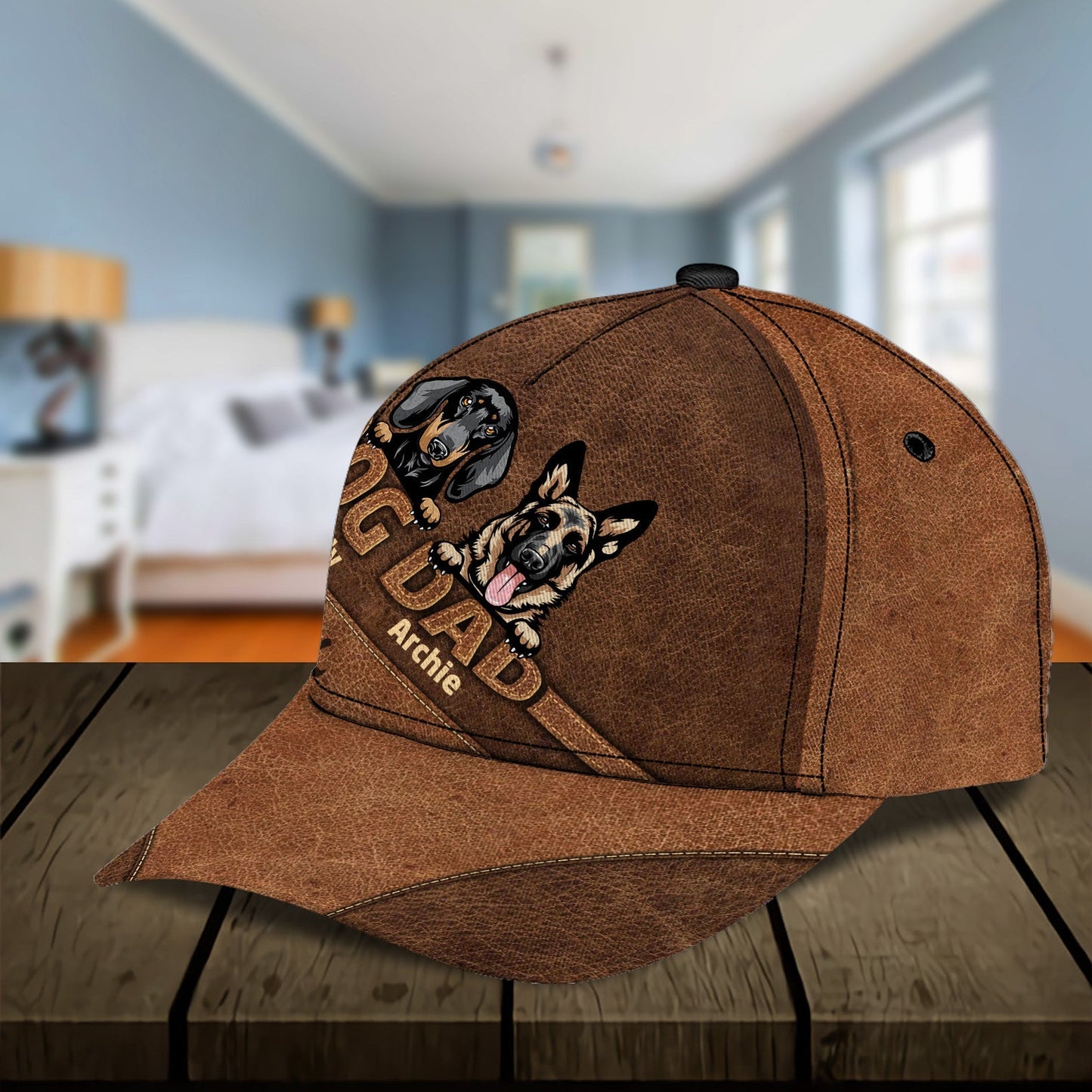 Gift For Father Dog Personalized Classic Cap Father's Day Gift For Dad, Father, Grandfather