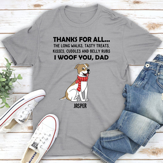 Thanks For All... - Personalized Custom Unisex T-shirt