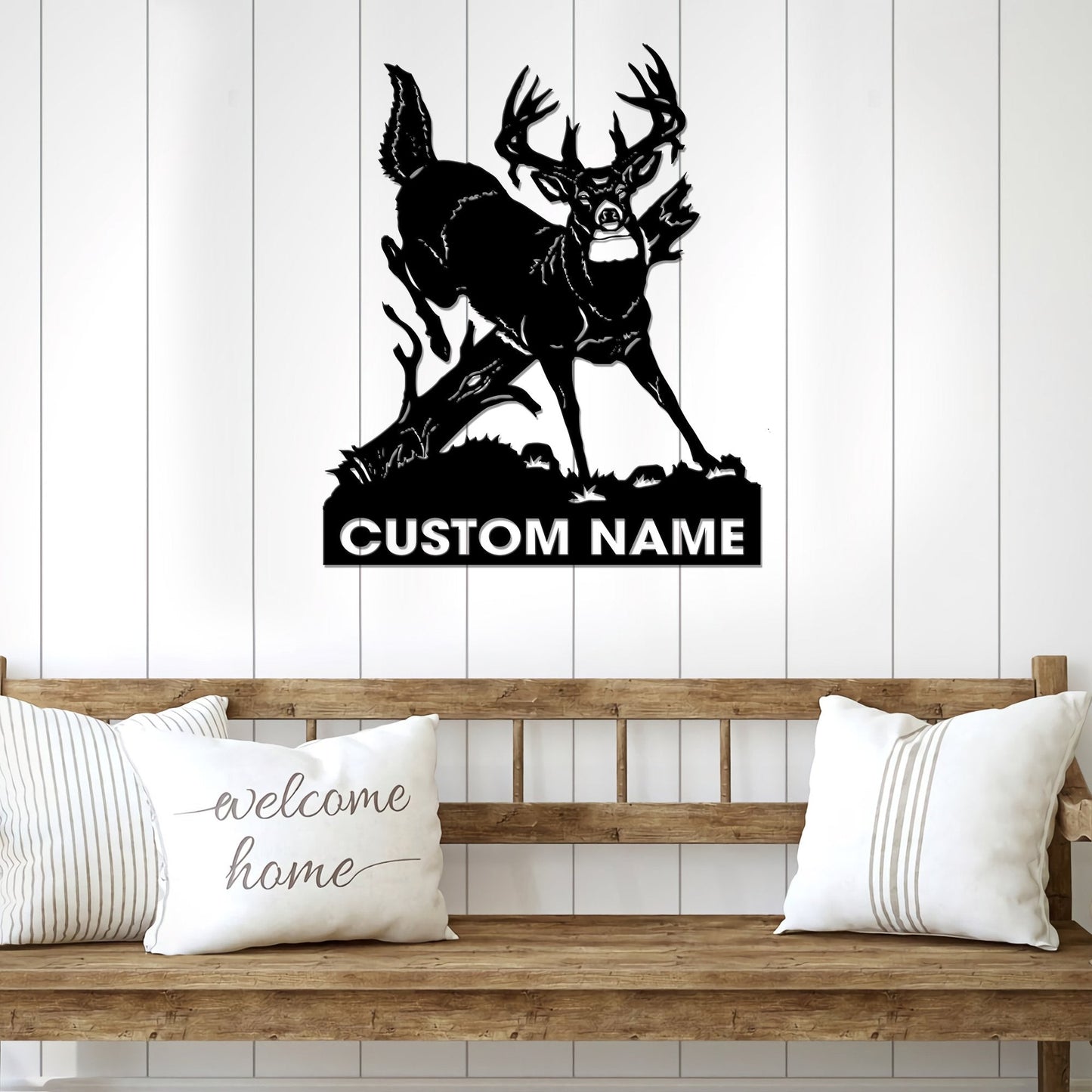 Triple Threat Custom Name Custom Metal Hunting Sign Personalized Hunting Gifts