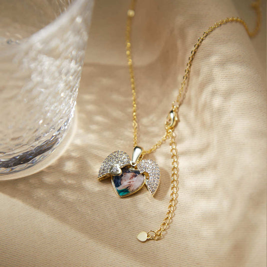 Custom Heart Locket Necklace With Photo