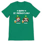 St. Patrick's Peeking Dogs with Beer Personalized Shirt