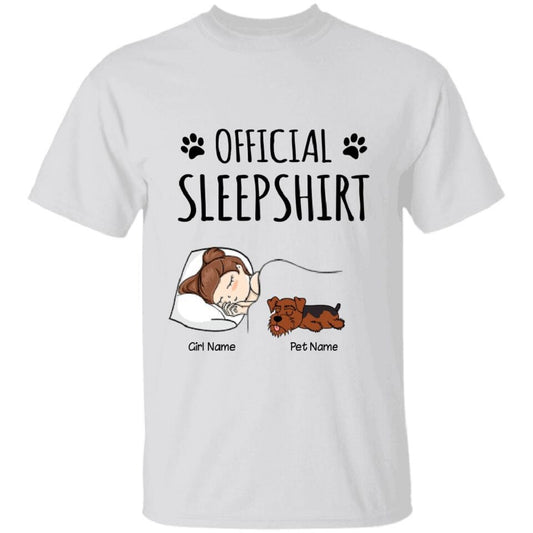 Official Sleep Shirt - dog, cat personalized T-Shirt