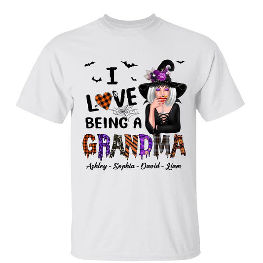 Halloween Love Being Called Grandma Personalized Shirt