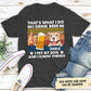 Drink Beer And Pet Dog 1 - Personalized Custom Unisex T-shirt