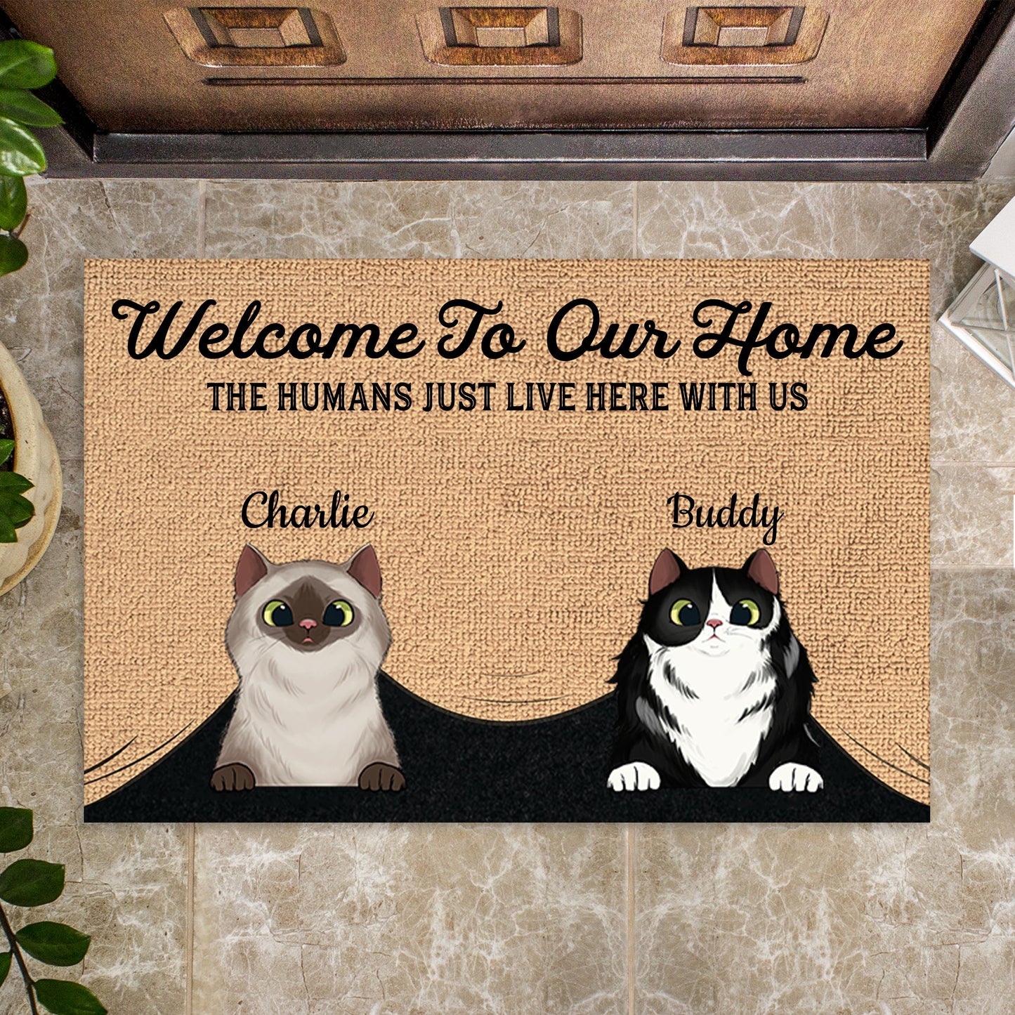 Welcome to Our Home Custom Doormat