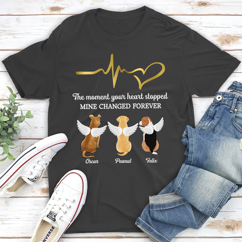 MOMENT YOUR HEART STOPPED - PERSONALIZED CUSTOM UNISEX T-SHIRT