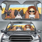 Me & My Beloved Dogs - Personalized Auto Sunshade - Gift For Pet Lovers