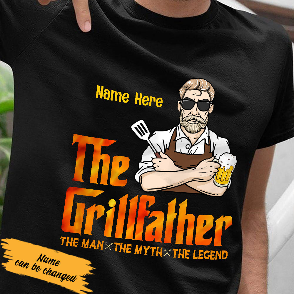 BBQ The Grillfather T Shirt