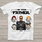 Personalized I Am Your Father Darth Vader With Kids T-shirt Gift For Your Dad & Your Husband