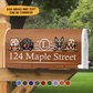Family Name House Address Magnetic Mailbox Cover, Dog Lover Gift