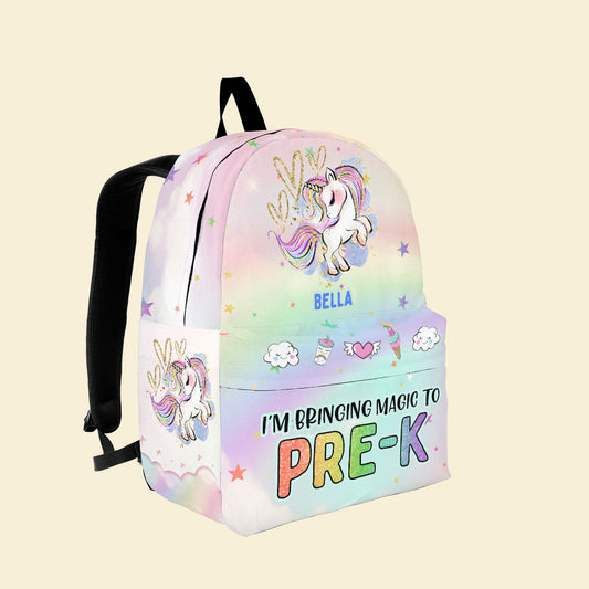 Bringing Magic To School - Personalized Backpack - Back To School Gift For Kids, Son, Daughter, Schoolkids
