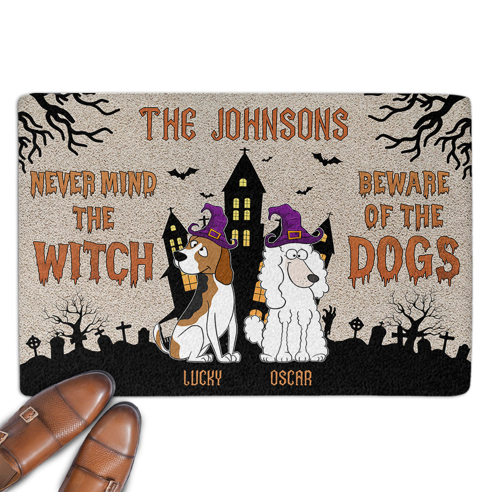 Beware Of Dogs - Personalized Custom Doormat