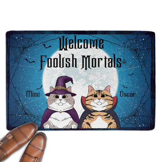 Foolish Mortals - Personalized Custom Doormat