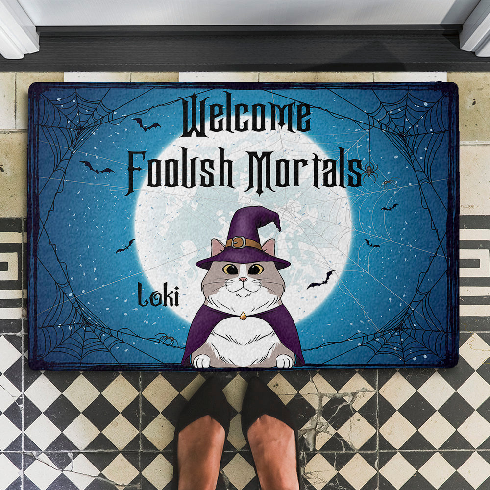 Foolish Mortals - Personalized Custom Doormat