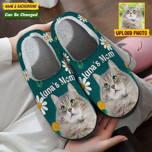 Custom Photo Dog Cat Plush Slippers - Gift For Pet Lovers