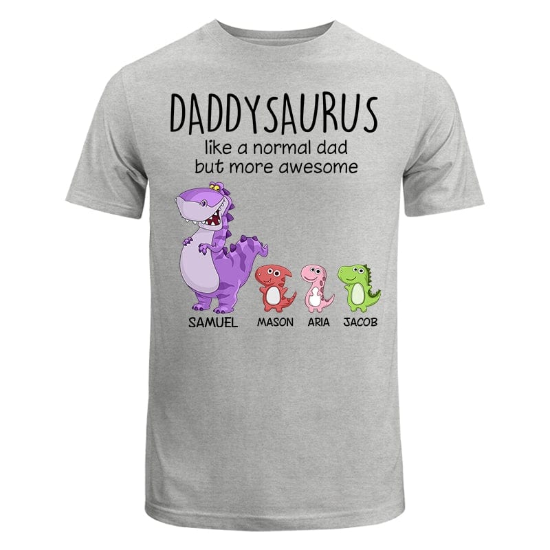 Personalized Animal Dinosaur T-Shirt with 1-10 Dinosaur Kids for Grandpa/Dad
